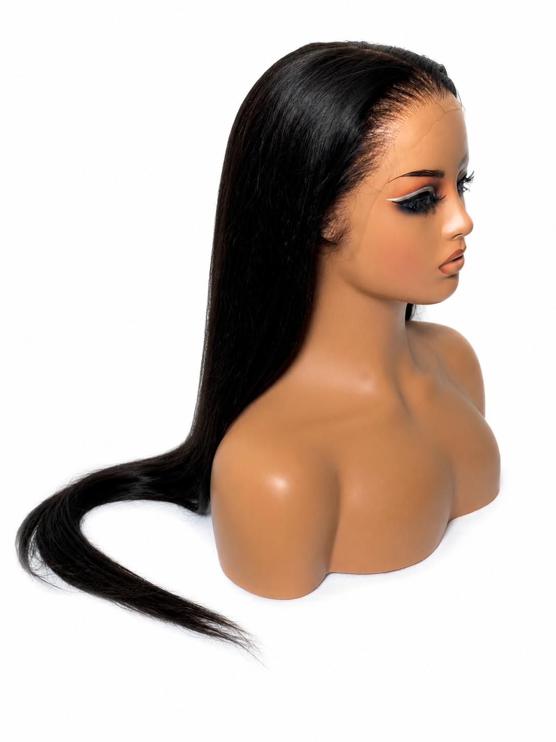 Signature Straight 13x6 HD Lace Wig – 100% Raw Human Hair | Glueless Luxury Straight Wig | Available in 20”–40”