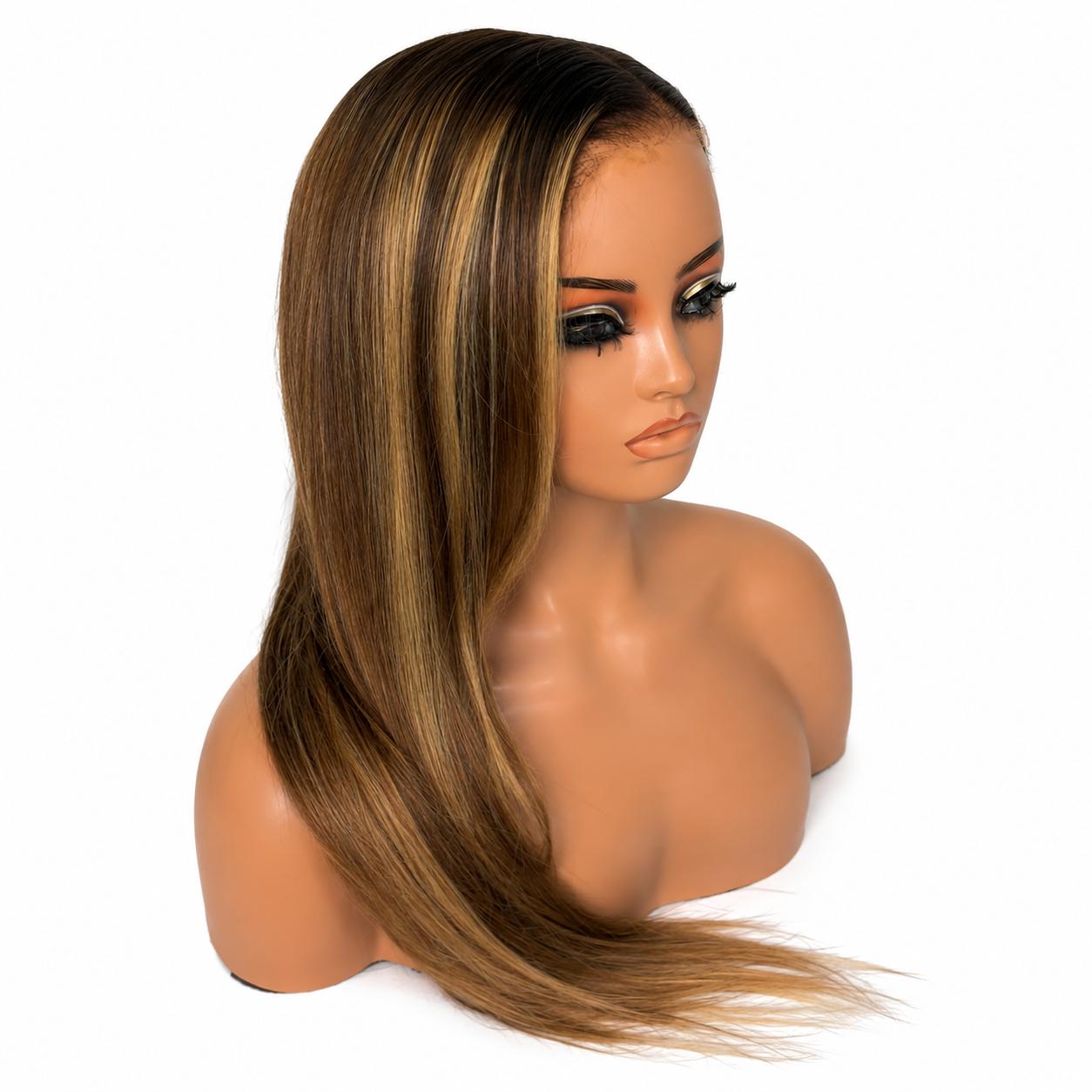 Brandy highlight 250% Density 13x6 transparent lace