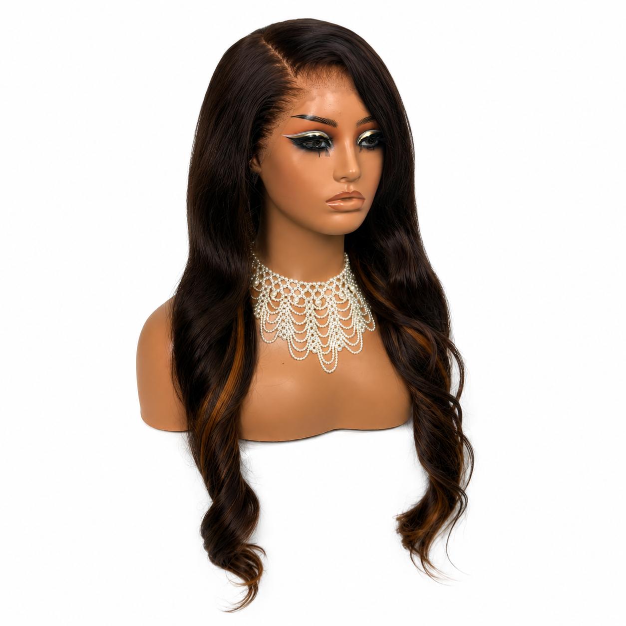 Luxury Body Wave 13x6 Transparent Lace Wig – Glueless Raw Human Hair | Pre-Plucked, Pre-Bleached & Pre-Cut | 250% Density | 24”