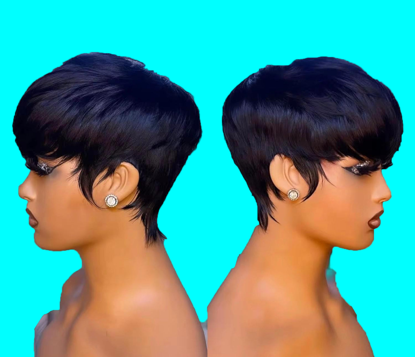 Short Hair,  High Quality, Machine wig, Wear and go