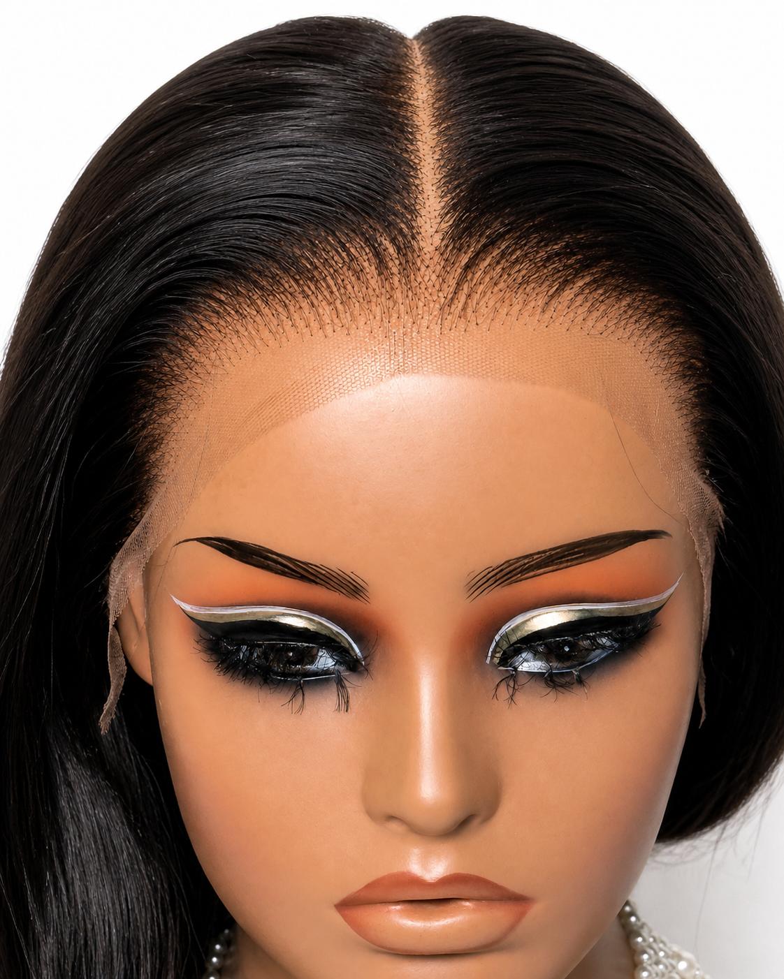 Signature Straight 13x6 HD Lace Wig – 100% Raw Human Hair | Glueless Luxury Straight Wig | Available in 20”–40”