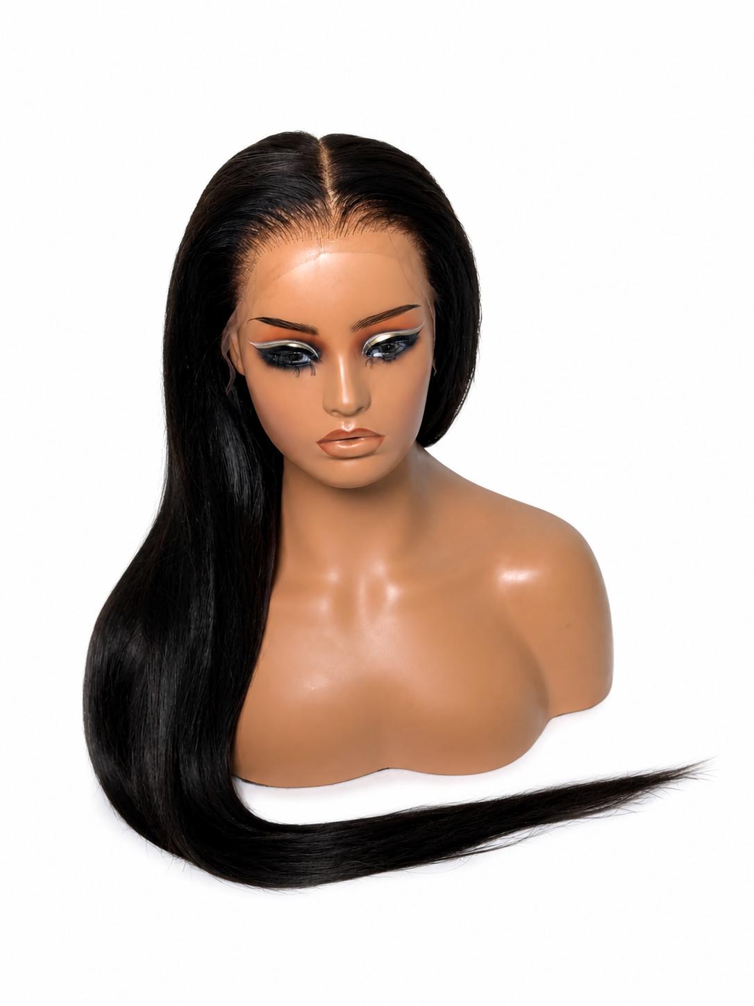 Signature Straight 13x6 HD Lace Wig – 100% Raw Human Hair | Glueless Luxury Straight Wig | Available in 20”–40”