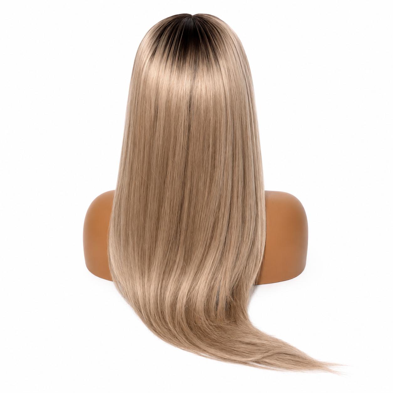 Youthy Blonde Sleek Ponytail Straight Wig – 13x6 HD Lace Glueless Unit | Highlight Blonde Human Hair
